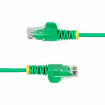 StarTech 7ft Green Slim CAT6 Ethernet Cable - Slim Snagless RJ45 - UTP - LSZH - 28AWG Bare Copper - Slim Network Patch Cord - Fluke Tested