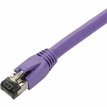 AddOn ADD-5FCAT8-PE 5ft Purple CAT 8 Shielded (S/FTP) PVC Ethernet Cable Snagless Easy Boot RJ-45 M/M