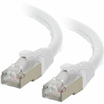 C2G C2G07387  10ft (3m) Cat6a Snagless Shielded (STP) Ethernet Network Patch Cable - White
