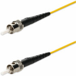 AddOn ADD-ST-ST-0-5MS9SMFP 0.5m ST to ST Yellow OS2 Simplex OFNP (Plenum-Rated) SMF Fiber Patch Cable