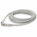 AddOn ADD-15FCAT6A-WHITE 15ft RJ-45 (Male) to RJ-45 (Male) White Cat6A UTP PVC Copper Patch Cable