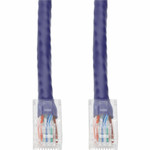 AddOn ADD-10FCAT6NB-PE-LLBL 10ft Purple CAT 6 PVC Ethernet Cable Non-Booted RJ-45 M/M with Length Labels