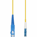 AddOn ADD-SC-LC-6MS9SMFP 6m SC to LC Yellow OS2 Simplex OFNP (Plenum-Rated) SMF Fiber Patch Cable
