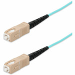 AddOn ADD-SC-SC-70MS5OM4 70m SC to SC Aqua OM4 Simplex OFNR (Riser-Rated) Fiber Patch Cable