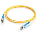 C2G 34743 -8m ST-ST 9/125 OS1 Simplex Singlemode PVC Fiber Optic Cable - Yellow