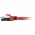 C2G C2G07367  10ft (3m) Cat6a Snagless Shielded (STP) Ethernet Network Patch Cable - Red