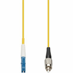 AddOn ADD-LC-FC-35MS9SMFP 35m LC to FC Yellow OS2 Simplex OFNP (Plenum-Rated) SMF Fiber Patch Cable