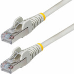 StarTech 6in Gray CAT6a Ethernet Cable - Snagless RJ45 - 10G - 100W PoE - S/FTP - LSZH - 27AWG Pure Copper - 500MHz - Shielded Network Patch Cord