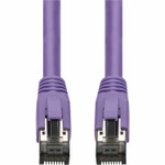 AddOn ADD-3FCAT8-PE 3ft Purple CAT 8 Shielded (S/FTP) PVC Ethernet Cable Snagless Easy Boot RJ-45 M/M