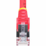 StarTech 1ft Red CAT6a Ethernet Cable - Snagless RJ45 - 10G - 100W PoE - S/FTP - LSZH - 27AWG Pure Copper - 500MHz - Shielded Network Patch Cord
