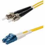 AddOn ADD-ST-LC-25M9SMFP 25m ST to LC Yellow OS2 Duplex OFNP (Plenum-Rated) SMF Fiber Patch Cable