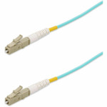 AddOn ADD-LC-LC-75MS5OM4P 75m LC to LC Aqua OM4 Simplex OFNP (Plenum-Rated) Fiber Patch Cable