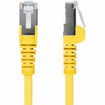 StarTech 1ft Yellow CAT6a Ethernet Cable - Snagless RJ45 - 10G - 100W PoE - S/FTP - LSZH - 27AWG Pure Copper - 500MHz - Shielded Network Cord