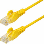 StarTech 4ft Yellow Slim CAT6 Ethernet Cable - Slim Snagless RJ45 - UTP - LSZH - 28AWG Bare Copper - Slim Network Patch Cord - Fluke Tested