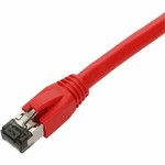 AddOn ADD-50FCAT8-RD 50ft Red CAT 8 Shielded (S/FTP) PVC Ethernet Cable Snagless Easy Boot RJ-45 M/M