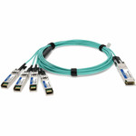 AddOn ADD-QCISIN-AOC7M QSFP-4X10G-AOC7M to Intel XAOCBL-7M Compatible TAA Compliant 40GBase-AOC QSFP+ to 4xSFP+ Direct Attach Cable (850nm - MMF - 7m)