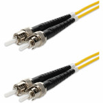 AddOn ADD-ST-ST-90M9SMFP 90m ST to ST Yellow OS2 Duplex OFNP (Plenum-Rated) SMF Fiber Patch Cable
