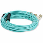 AddOn ADD-MPOM-4LC8M5OM4 8m MPO/UPC (Male) to 4xLC Duplex (8xLC)/UPC Aqua OM4 OFNR (Riser-Rated) 8-Strand Fiber Fanout Cable