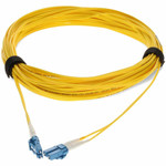 AddOn ADD-LC-LC-50M9SMF-TAA 50m LC to LC Yellow OS2 Duplex OFNR (Riser-Rated) TAA SMF Fiber Patch Cable