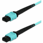 AddOn ADD-MPOMPO-1M5OM4PS 1m MPO/UPC to MPO/UPC Aqua OM4 OFNP (Plenum-Rated) 12-Strand Fiber Patch Cable