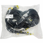 Ortronics EZ Patch Flat Pack Clarity CAT6A 9FT - 12 Pack - Black