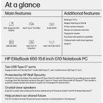 HP EliteBook 650 G10 15.6" Notebook - Full HD - Intel Core i5 13th Gen i5-1345U - 8 GB - 256 GB SSD - Pike Silver Aluminum