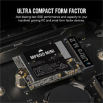 Corsair CSSD-F2000GBMP600MNR2 MP600 MINI 2 TB Solid State Drive - M.2 2230 Internal - PCI Express NVMe (PCI Express NVMe 4.0 x4)