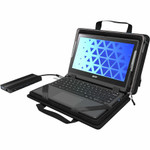 MAXCases MCEB5P11BLK Explorer 5 Work-In Case w/Pocket 11" w/ Shoulder Strap Black 
