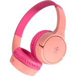 Belkin SoundForm Wireless On-Ear Headphones for Kids - Wireless - Pink