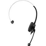 Adesso USB Single-Sided Headset with Adjustable Microphone- Noise Cancelling- Mono - USB - Wired - Over-the-head - 6 ft Cable -, Omni-directional Microphone - Black