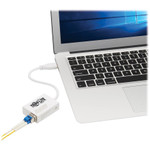 Tripp Lite USB 3.2 Gen 1 to Fiber Optic Gigabit Ethernet Adapter Open SFP Port for Singlemode/Multimode 1310 nm LC