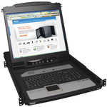 Tripp Lite NetDirector 8-Port 1U Rack-Mount Console KVM Switch with 19-in. LCD and IP Remote Access