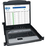 Tripp Lite NetDirector 8-Port 1U Rack-Mount Console KVM Switch with 19-in. LCD + 8 PS2/USB Combo Cables; TAA Compliant