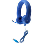 Hamilton Buhl Kid's Flex-Phones Headset With Gooseneck Microphone - USB - Blue
