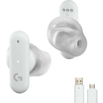Logitech G FITS Gaming Earbuds - Wireless - White