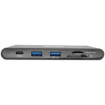 Tripp Lite USB-C Dock 4K HDMI VGA USB 3.2 Gen 1 USB-A/C Hub Gigabit Ethernet Memory Card Slots 100W PD Charging