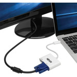 Tripp Lite USB C to HDMI / VGA Multiport Adapter Converter 4K, USB Type C, USB-C, USB Type-C