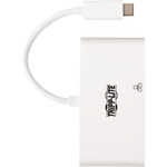 Tripp Lite USB-C Multiport Adapter - 4K HDMI, USB-A Port, GbE, 60W PD Charging, HDCP, White