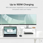 Plugable 14-in-1 USB-C Triple Monitor Laptop Docking Station with 100W Charging