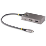StarTech.com USB-C Multiport Adapter, 4K 60Hz HDMI, 3-Port USB Hub, 100W Power Delivery Pass-Through, Mini Dock, Windows/macOS/ChromeOS