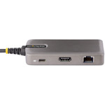 StarTech.com USB-C Multiport Adapter, 4K60Hz HDMI, HDR, 2-Port 5Gbps USB Hub, 100W PD Pass-Through, GbE, Mini Dock, Windows/macOS/ChromeOS