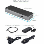 StarTech.com Thunderbolt 3 Dock w/USB-C Host Compatibility - Dual 4K 60Hz DP 1.4 or HDMI TB3/USB-C Docking Station - 1x 8K - 96W PD/5xUSB