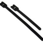 C2G 8 Inch Screw-mountable Hook-and-Loop Cable Tie Multipack - 10 Pack