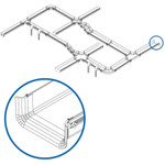 Tripp Lite Toolless Trumpet Drop-Out Kit for Fiber Routing System, 240 mm (10 in)