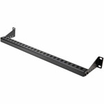 StarTech.com 1U Horizontal Cable Management Bar w/Adjustable Depth, 19" Rack-Mountable Lacing Bar For Organized Racks/Cabinets/Patch Panel