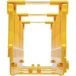 Tripp Lite High-Capacity Vertical Cable Manager - Double Finger Duct, Yellow, 6 ft. (1.8 m)