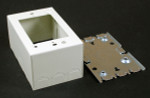 Wiremold V5744 One Gang Extra Deep Switch and Receptacle Box Fitting in Ivory