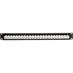 Tripp Lite 24-Port Cat6/Cat5 Low Profile Feed-Through Patch Panel 1U Rack-Mount/Wall-Mount TAA