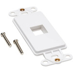 Tripp Lite Center Plate Insert Decora Vertical 1-Port for A/V VoIP Ethernet