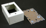 Wiremold 5745WH Combination Switch and Receptacle Box Fitting in White